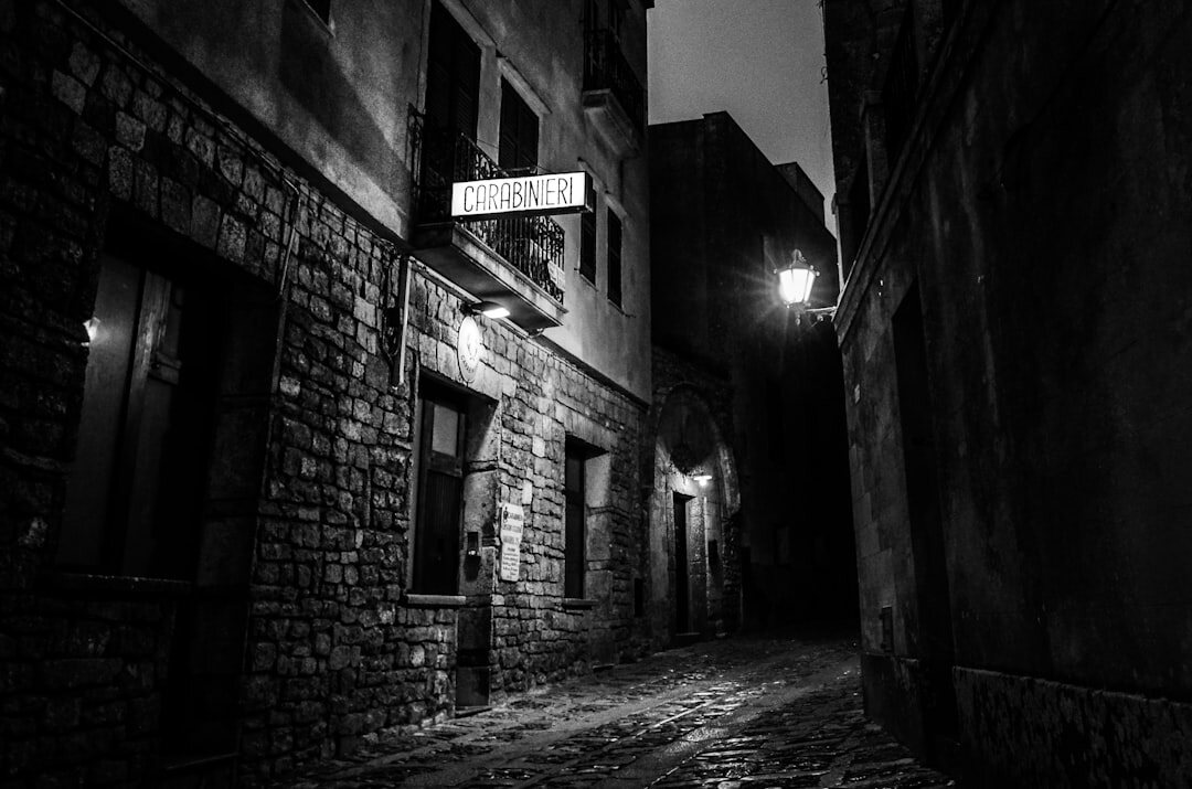 dark alley at night